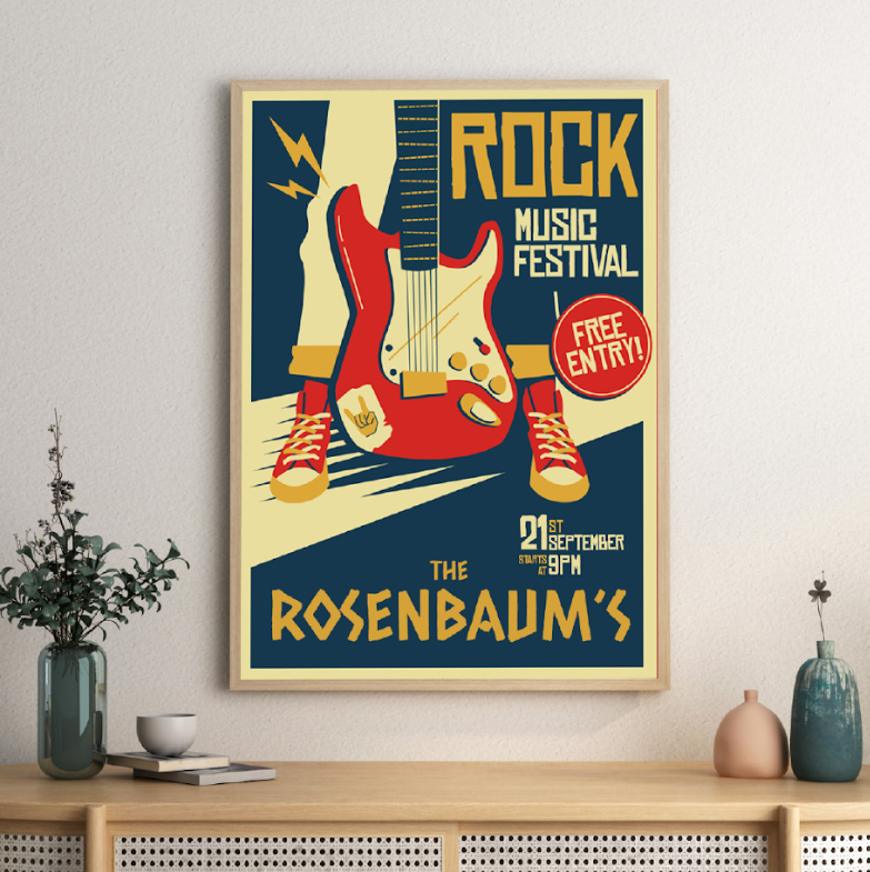 פוסטר אישי במסגרת 30x40 ס