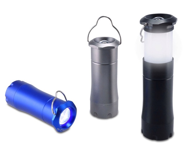 מיני לנטרן - פנס אלומיניום הנפתח למיני עששית עם מתלה מתקפל. 
מידות: 14x4x4 ס