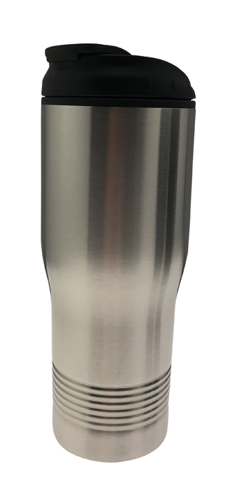 כוס תרמית נירוסטה דופן כפולה מוברשת 0.5 ליטר.