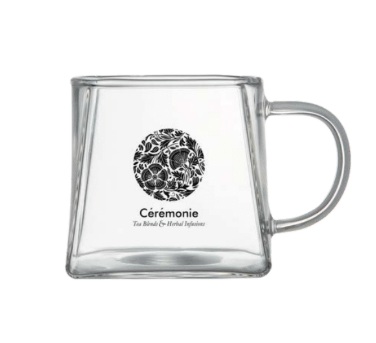 כוס זכוכית בעיצוב ייחודי 280 מ