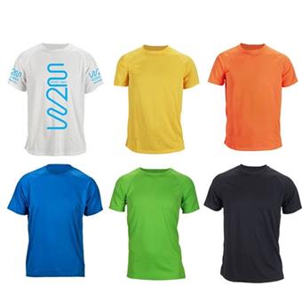 סטארט - חולצת ריצה מנדפת מבד Dry-Fit, שרוולים קצרים, תפרים שטוחים למניעת חיכוך, גזרה מיוחדת לריצה, 100% פוליאסטר, מידה : S.M.L.XL.XXL